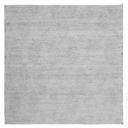 Tapis coton gris noir Block