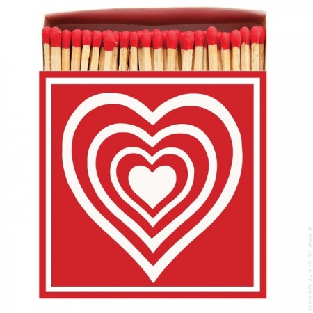 Concentric hearts Luxury matchbox