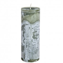 Large mossgreen candle