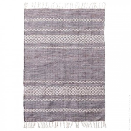 Tapis coton gris Ciero (in / outdoor)