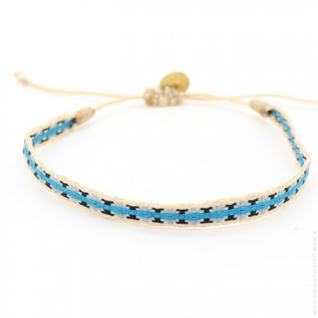 Bracelet Argentinas bleu et beige
