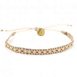 Bracelet Argentinas beige gris brun