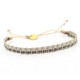 Argentinas cream and jean bracelet