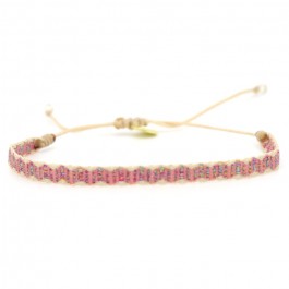 Argentinas pink and beige bracelet