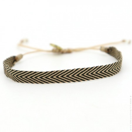 Argentinas beige and black bracelet