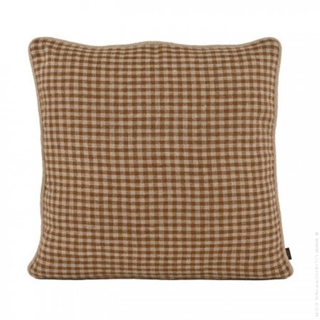 Housse de coussin Piana gold carré + intérieur