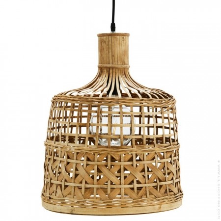 Rattan ceiling lamp