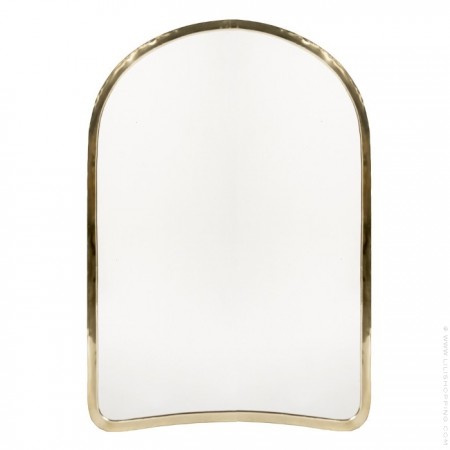Miroir Doa 73 x 52 cm en laiton doré