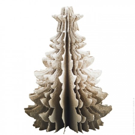 Sapin de Noël en papier à poser vert lichen