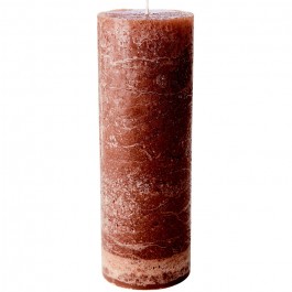 Bougie pilier caramel 20 x 7 cm