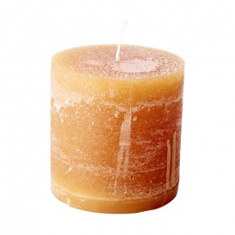 10 x 10 cm ochre pillar candle