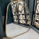 20 cm trapeze brass mirror