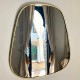 20 cm trapeze brass mirror