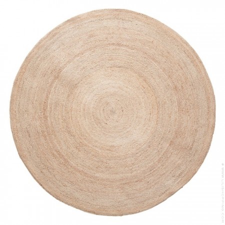 Rond jute carpet