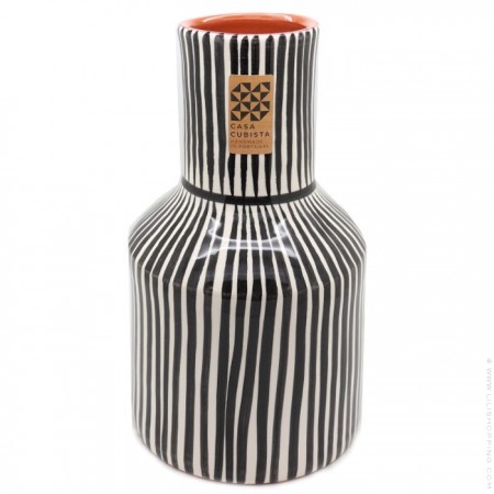 Black stripes Garafe vase