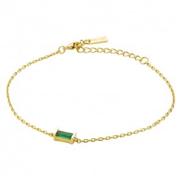 Bracelet green baguette