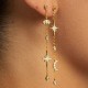 Boucles d'oreilles Diwali River plaquées or