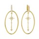 Boucles d'oreilles Queens plaquées or