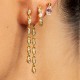 Rio river gold platted earrings