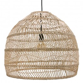 Rattan Wicker pendant lamp ball medium