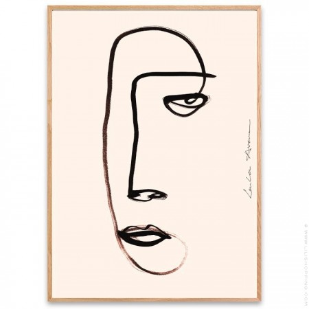 Affiche encadrée Serious Dreamer By LouLou Avenue 50 cm x 70 cm