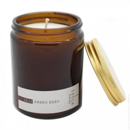01 black amber (ambru neru) 150 gr scentend candle