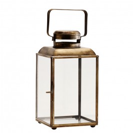26 cm aged brass lantern