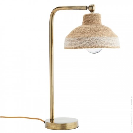Lampe à poser Dôme laiton antique