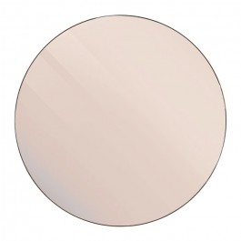 Pink smoked Walls round mirror