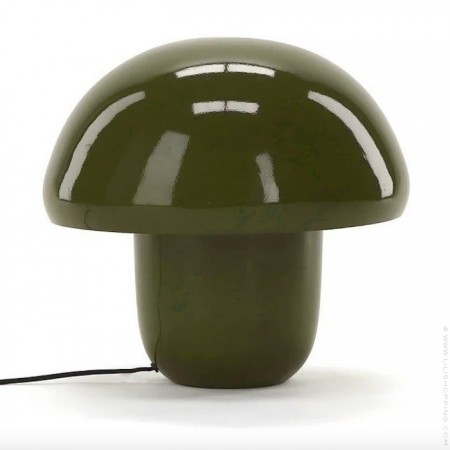 Khaki mushroom lamp