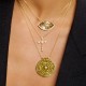 Sevilla cross Gold platted necklace