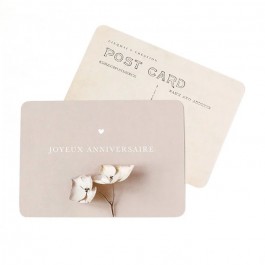 Carte postale Cinq Mai - Joyeux Anniversaire peau douce