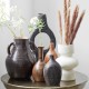 Black and brown vase