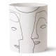 Printed faces table lamp