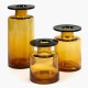 Vase ambre noire L Wind & Fire