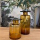 Black amber L vase Wind & Fire