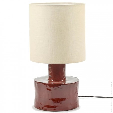 Lampe de table Catherine rouge