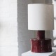 Lampe de table Catherine rouge