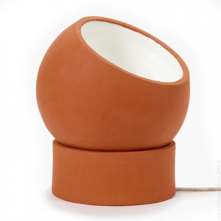 Terracotta Low Lamp