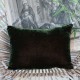 Coussin Fortuna 25 x 35 cm olive noire