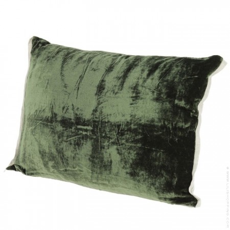 Coussin Fortuna 35 x 50 cm olive noire