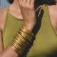 Kumali mantra light gold bracelet