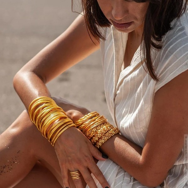 Gold mantra bracelets on sale
