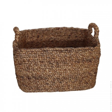 Woven palm leaf basket basket