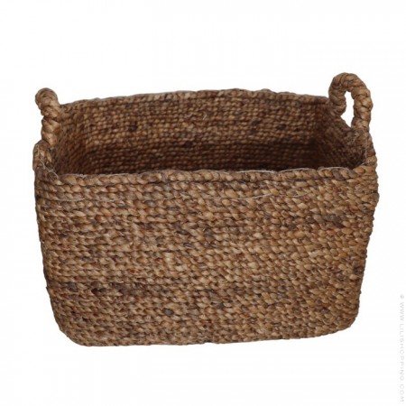 H27 water hyacinth basket with handles