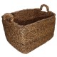 H25 water hyacinth basket with handles