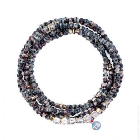 6 turn Avril Herkimer diamond bracelet