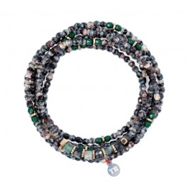 6 turn Mai emerald bracelet