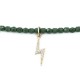 3 turn Flash gold zircon green forest bracelet