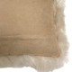 Genuine tibet lamb rectangular earth cushion